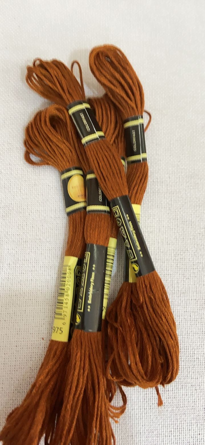Dmc Floss Set - クロスステッチ刺embroideryフロスセット,初心者向け,日曜大工,ブレスレットクラフト,8mかせ,レインボー,繰り返しなし,dmcコード975, 10個