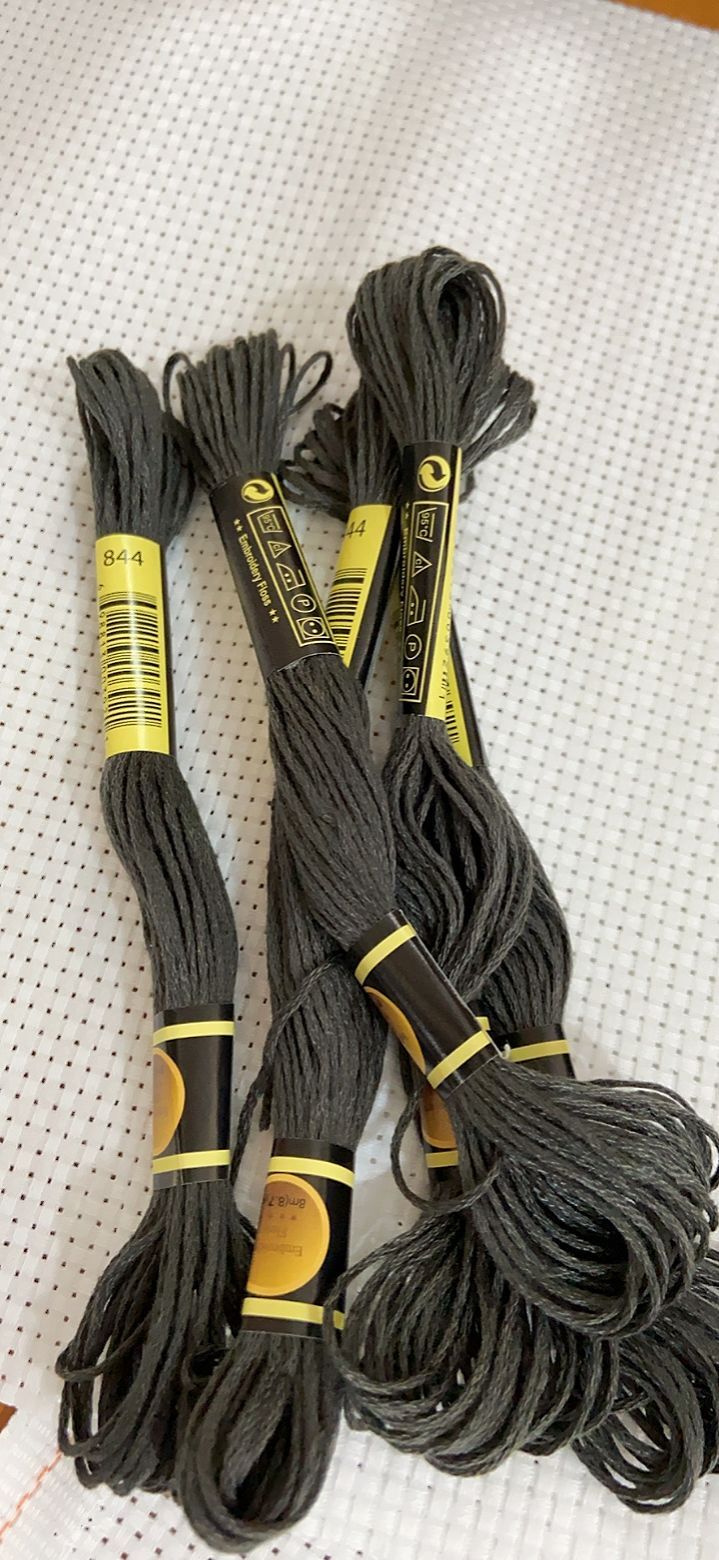Dmc Floss Set - クロスステッチ刺embroideryフロスセット,初心者向け,日曜大工,ブレスレットかせ,繰り返しなし,レインボーDMCコード844, 1色あたり10個