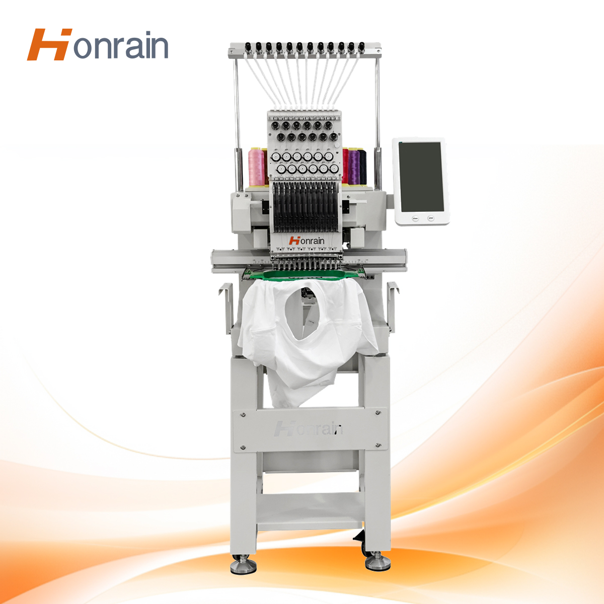 Embroidery Machine China - 中国製売れ筋高品質自動単頭刺繍機工業用9針カスタムコンピュータ化1200 RPMモーター