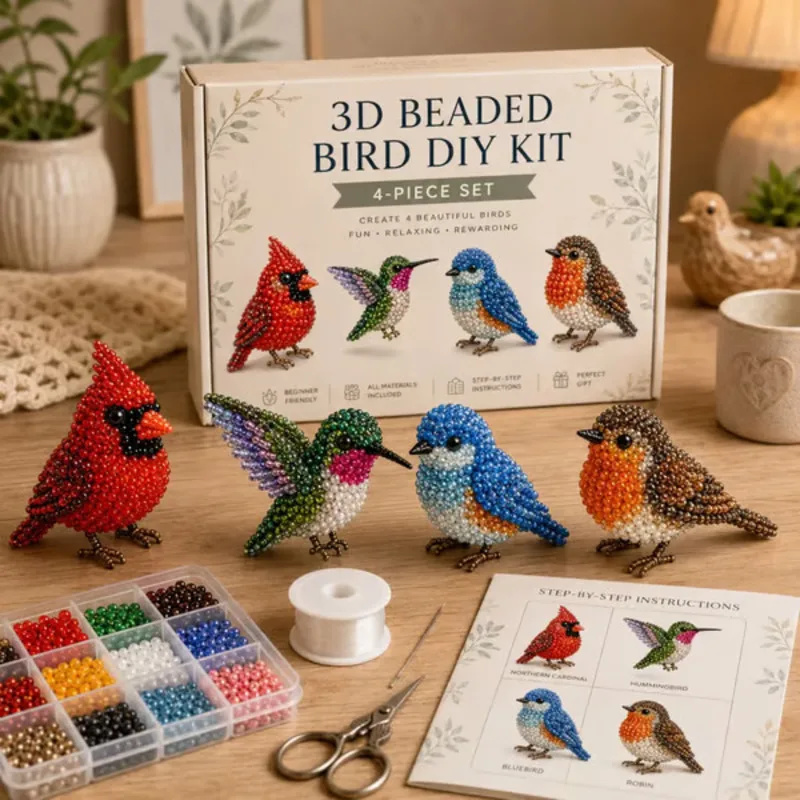 DIY ビーズ 3D 刺繍縫製おもちゃ動物キット裏庭の鳥パタ - Embroidery Cross Stitch Patterns のレビューと価格