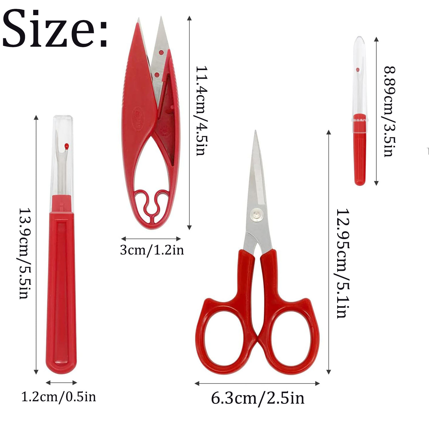 1/2/6 個縫製シームリッパーキット赤縫製ステッチ糸アンピ - Embroidery Removal のレビューと価格