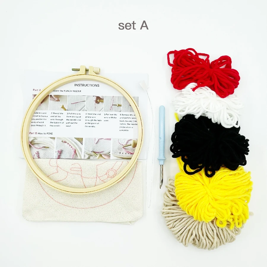 糸付きクリスマスパンチ針キット,初心者向け,日曜大工,針仕事 - Embroidery Xmas Kits のレビューと価格