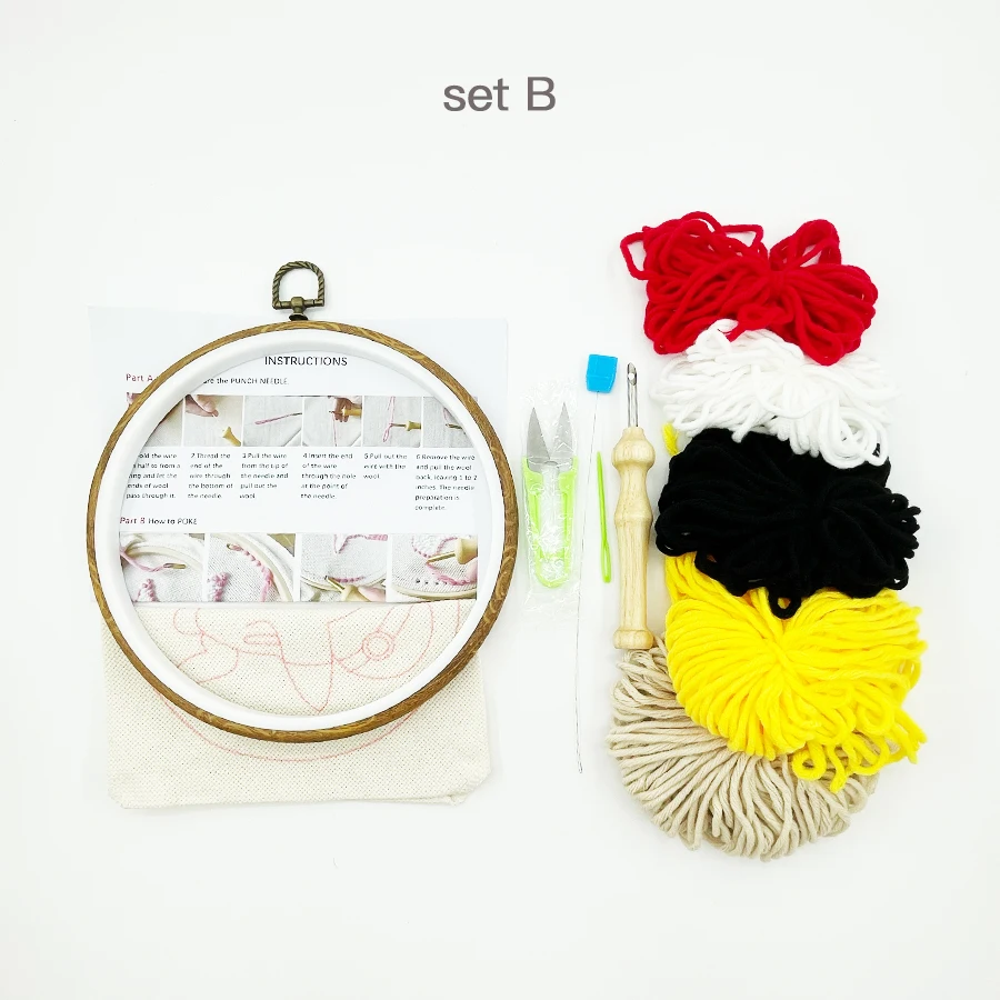 糸付きクリスマスパンチ針キット,初心者向け,日曜大工,針仕事 - Embroidery Xmas Kits のレビューと価格