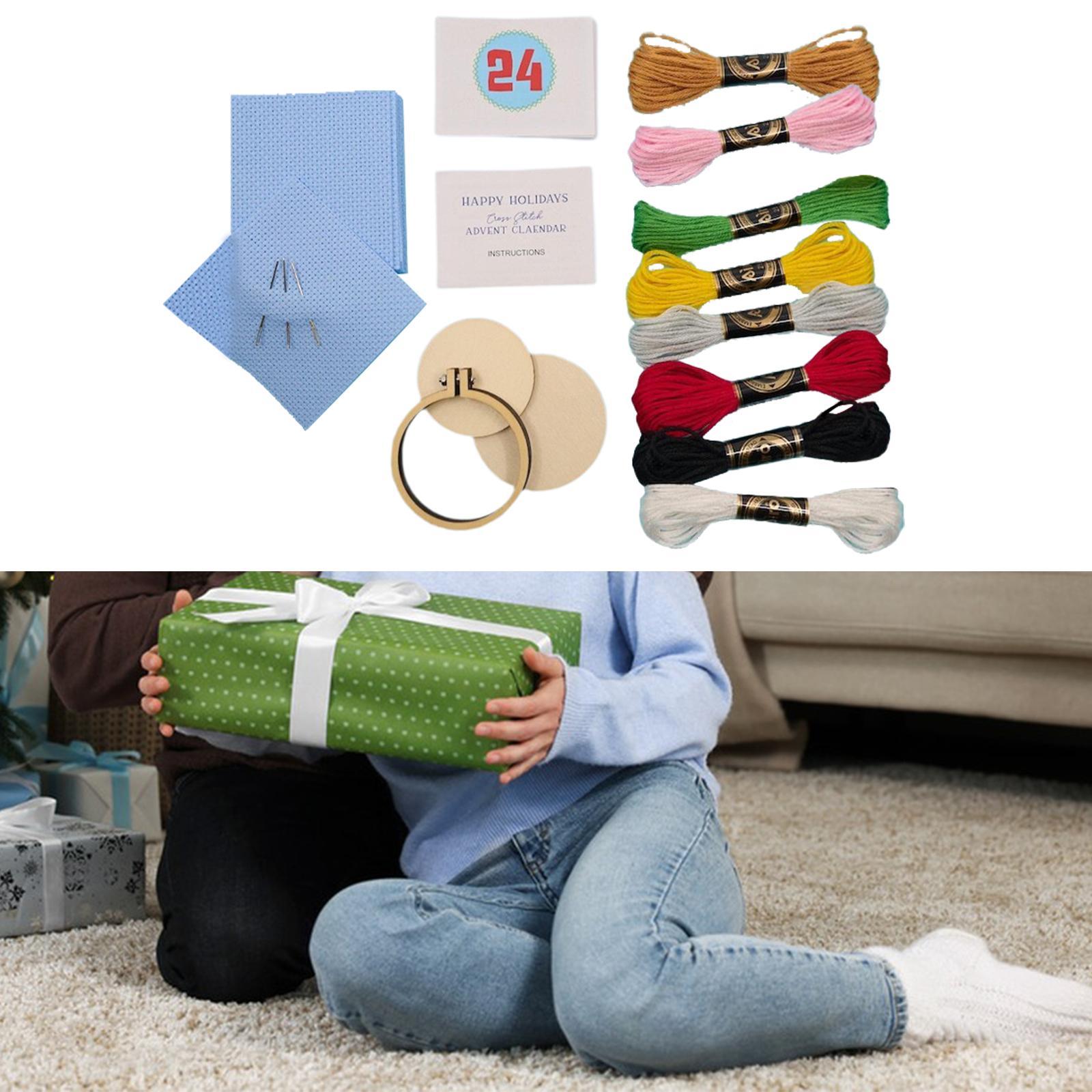 クリスマスアドベントカレンダー、クリスマス刺繍キット、DIY - Embroidery Xmas Kits のレビューと価格