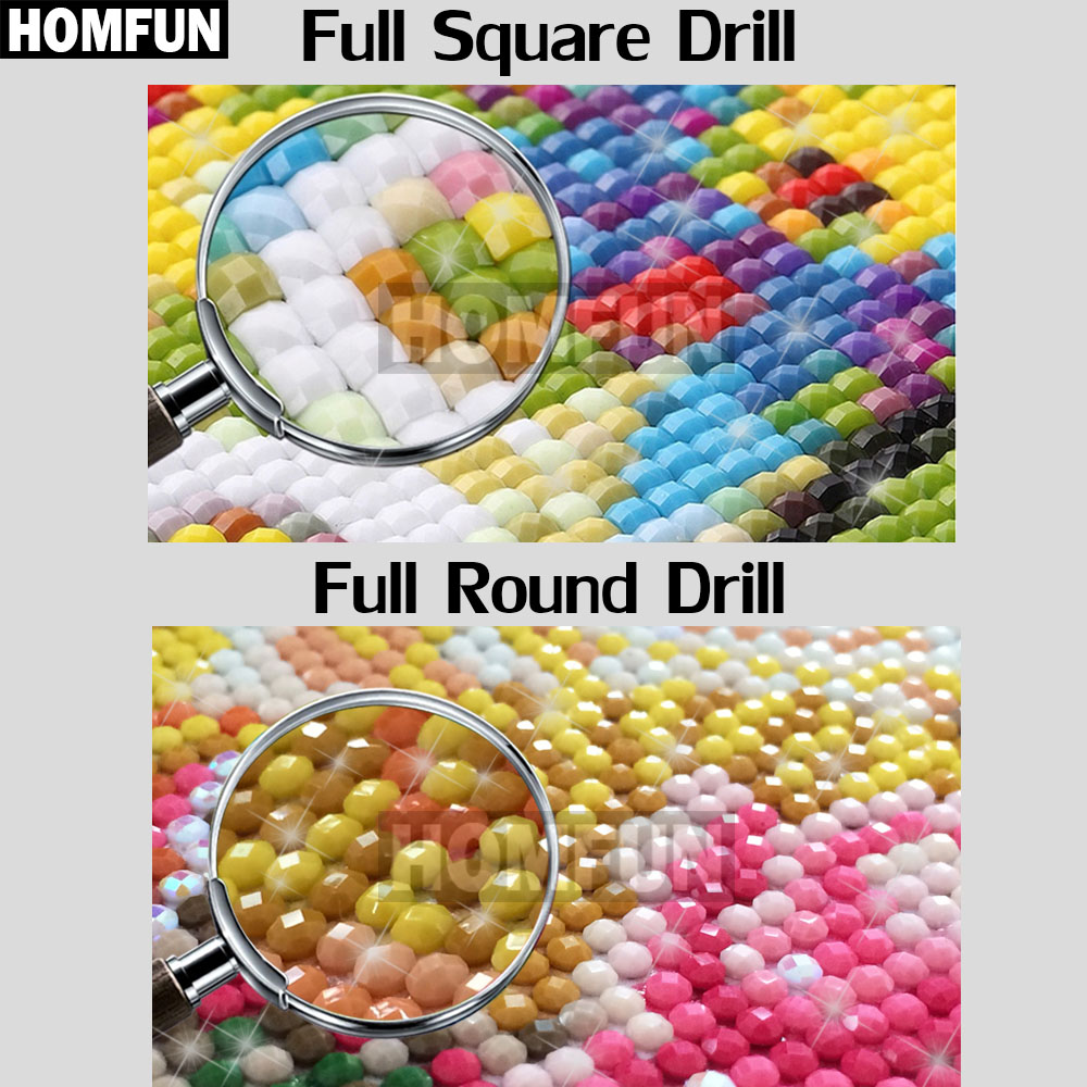 Homfun-風景をモチーフにしたダイヤモンドの絵,花のモチ - Embroidery Cross Stitch Patterns のレビューと価格