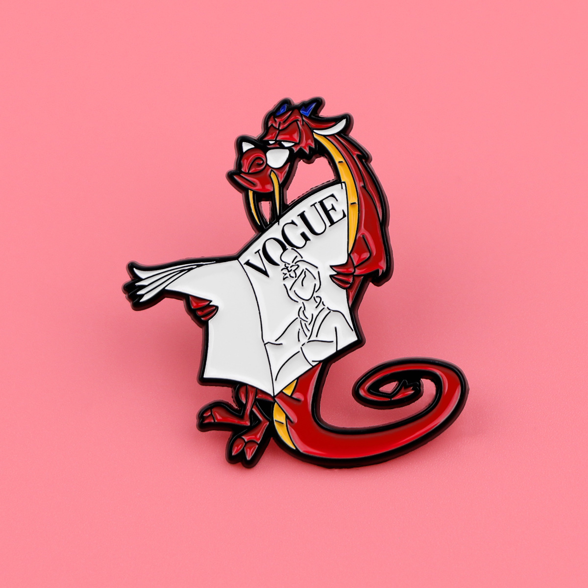 ファッション合金ブローチエナメルピンバッジドラゴンジュエリー - Embroidery Icon のレビューと価格