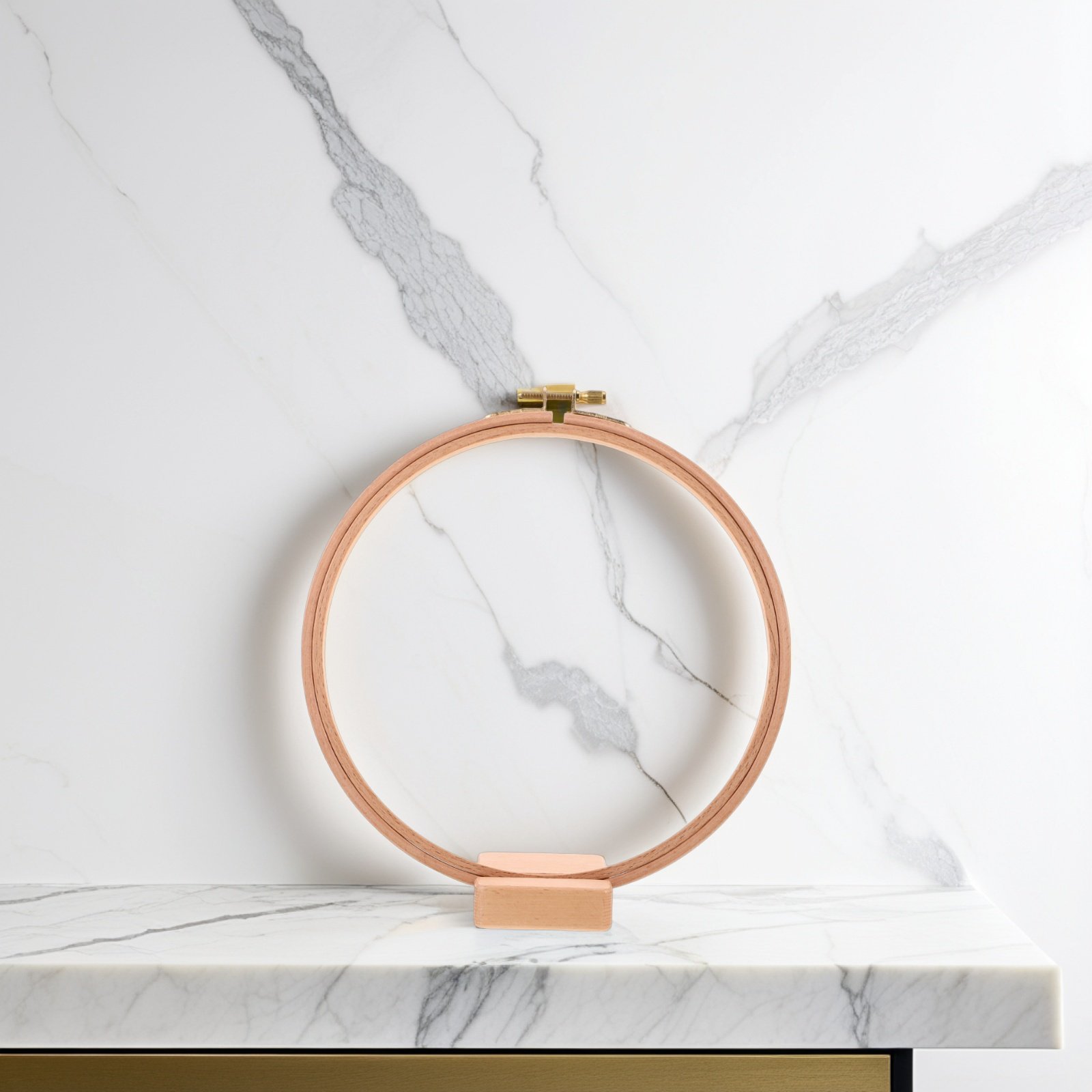 1セットの職人製木製刺繍枠スタンド、完全に調整可能な丸型フレ - Embroidery Hooping のレビューと価格
