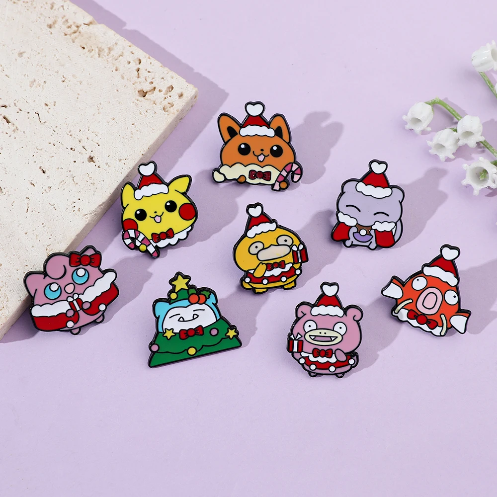 8 個クリスマススローポークブローチかわいいピカチュウミュウ - Embroidery Wallpaper のレビューと価格