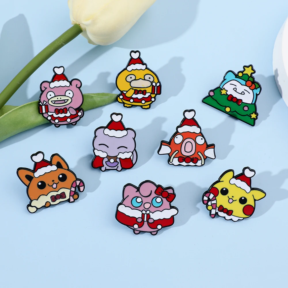 8 個クリスマススローポークブローチかわいいピカチュウミュウ - Embroidery Wallpaper のレビューと価格