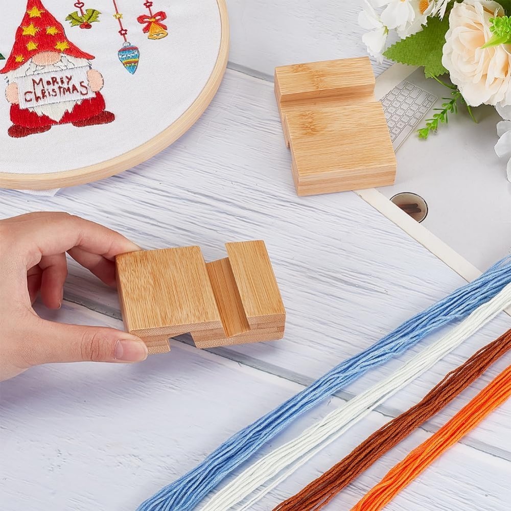 4 個の刺繍フープ木製ベース刺繍フープベース 2.1x3.1 - Embroidery Hooping のレビューと価格