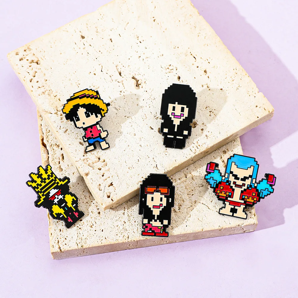 5 個の創造性ピクセルスタイルブローチアニメルフィチョッパー - Embroidery Wallpaper のレビューと価格
