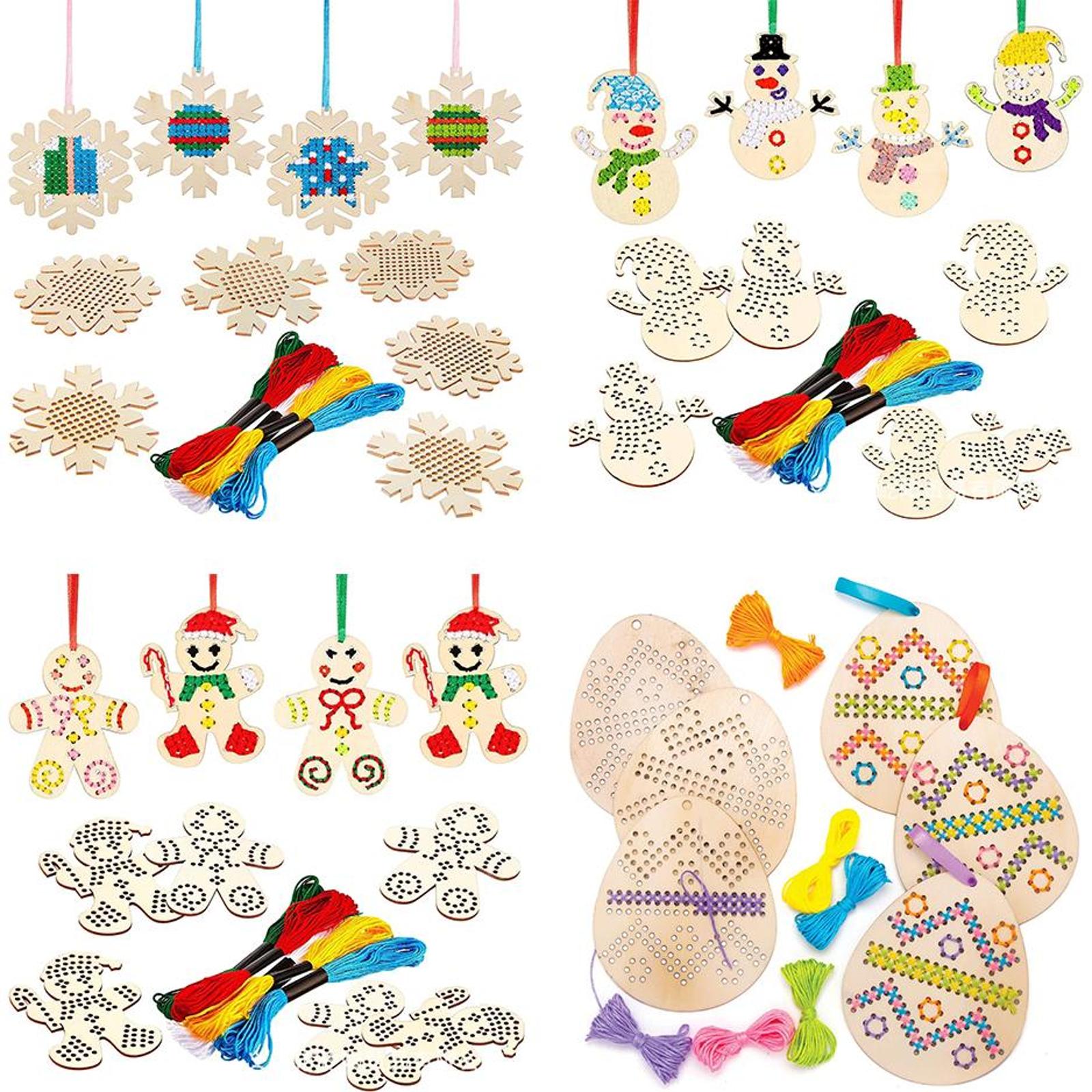 クロスステッチ吊り下げペンダント イースターエッグ刺繍アート - Embroidery Xmas Kits のレビューと価格