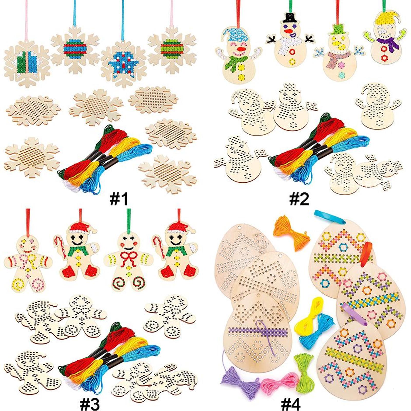 クロスステッチ吊り下げペンダント イースターエッグ刺繍アート - Embroidery Xmas Kits のレビューと価格