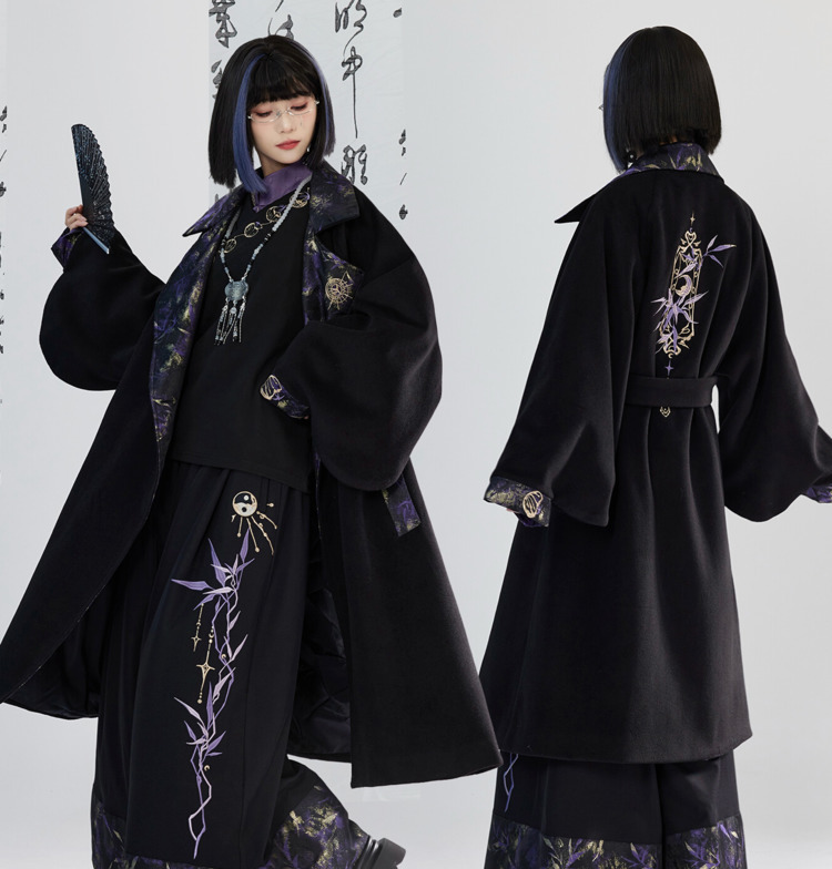 新しい中国風国風重工業刺繍織りゴールドウール生地コートフィエ - Embroidery Fabric のレビューと価格