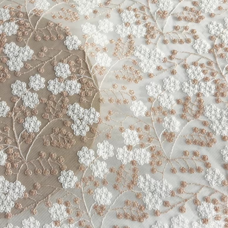 1ヤード3Dフラワー刺繍テラソフトメッシュ生地DIYチャイナ - Embroidery Skirt のレビューと価格