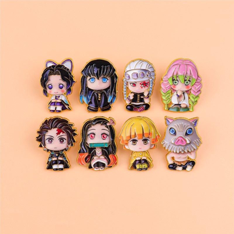 かわいい Q バージョン着物漫画キャラクターエナメルピンアニ - Embroidery Wallpaper のレビューと価格