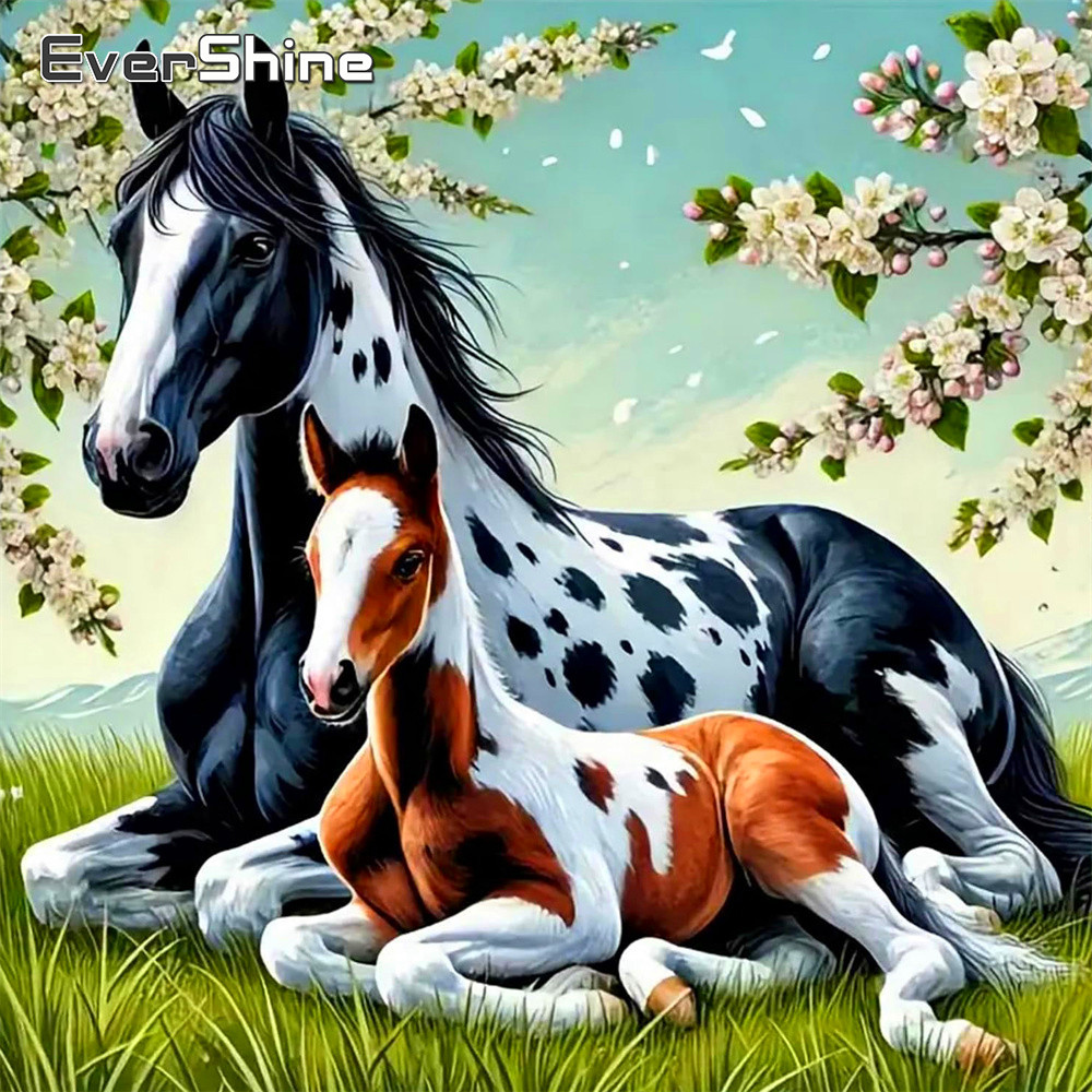 Evershine カウントクロスステッチ馬動物デザインプリ - Embroidery Unique Design のレビューと価格