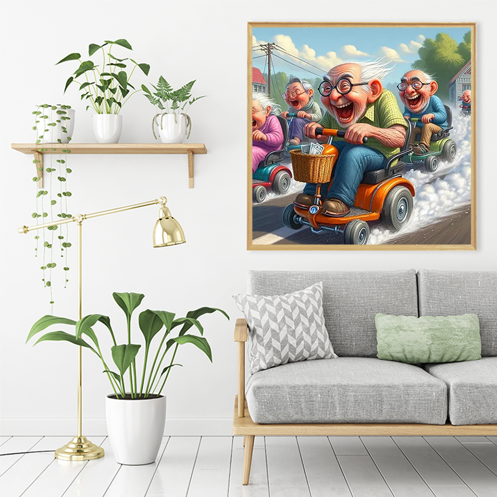 Momoart 5D DIY ダイヤモンドモザイク老人カップ - Embroidery Cross Stitch Patterns のレビューと価格