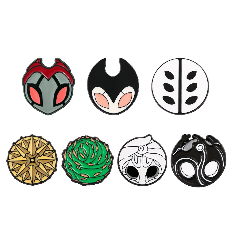 ホロウナイト合金製ドリップオイルエナメルブローチバッジ、装飾 - Embroidery Wallpaper のレビューと価格