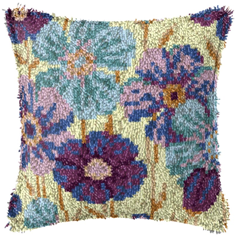 ヨーロッパ風レトロフラワーラッチフックキットセット スミルナ - Printed Embroidery Kit のレビューと価格