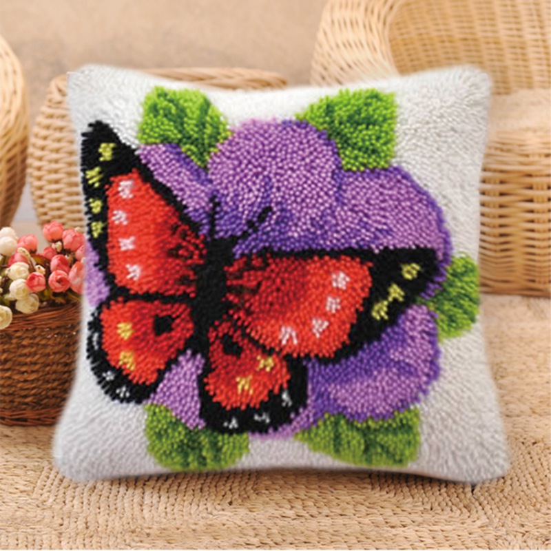 ヨーロッパ風レトロフラワーラッチフックキットセット スミルナ - Printed Embroidery Kit のレビューと価格