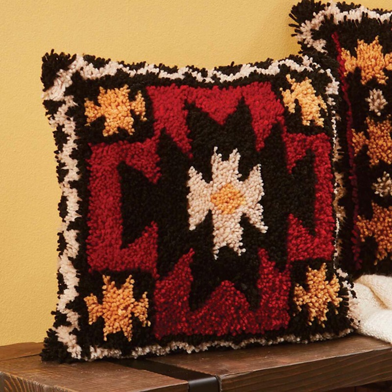 ヨーロッパ風レトロフラワーラッチフックキットセット スミルナ - Printed Embroidery Kit のレビューと価格