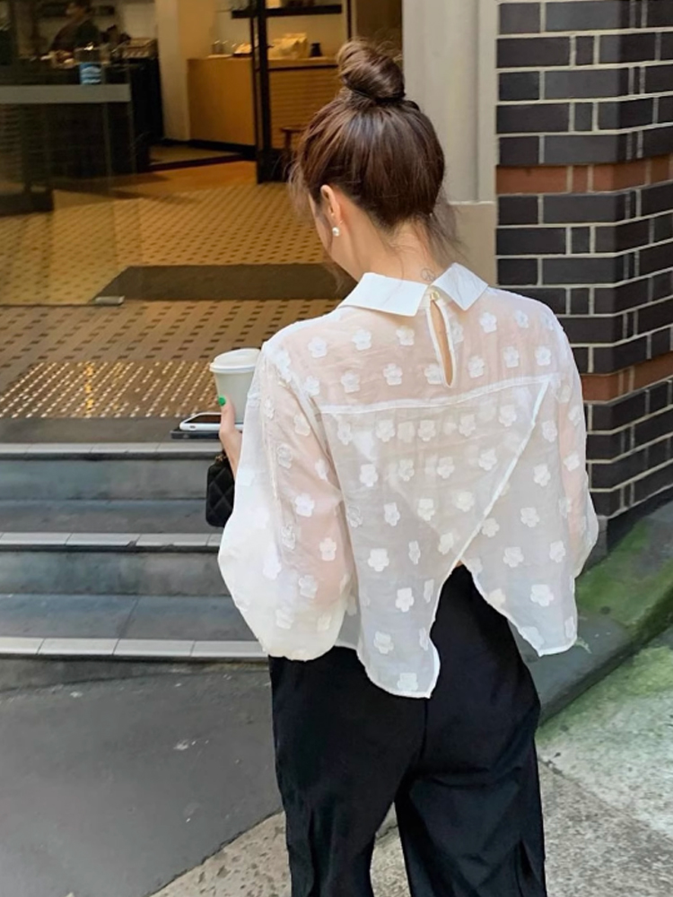 ユニークな女性のシックな純粋な欲望マイクロ透明バックスプリッ - Embroidery Unique Design のレビューと価格