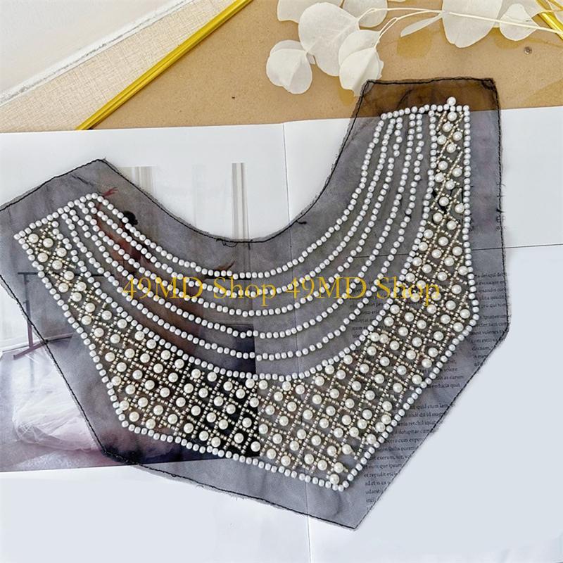 49MD ユニークなビーズ刺繍首輪アップリケメッシュ首輪コサ - Embroidery Removal のレビューと価格