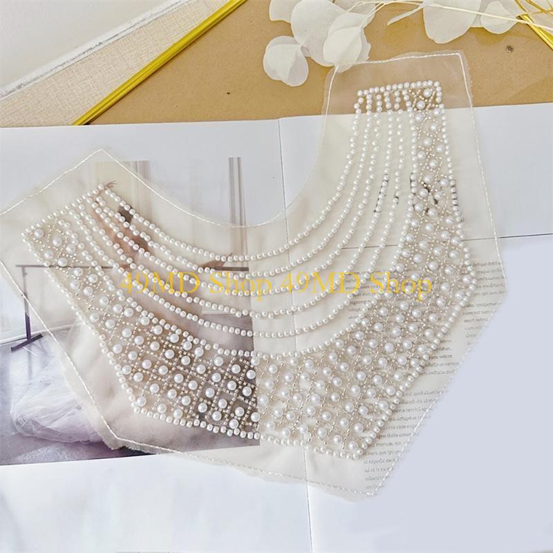 49MD ユニークなビーズ刺繍首輪アップリケメッシュ首輪コサ - Embroidery Removal のレビューと価格
