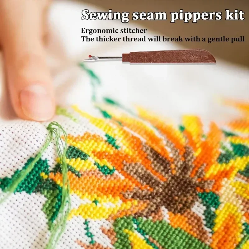 1/10 個鋼糸カッター木製プラスチックハンドルシームリッパ - Embroidery Removal のレビューと価格