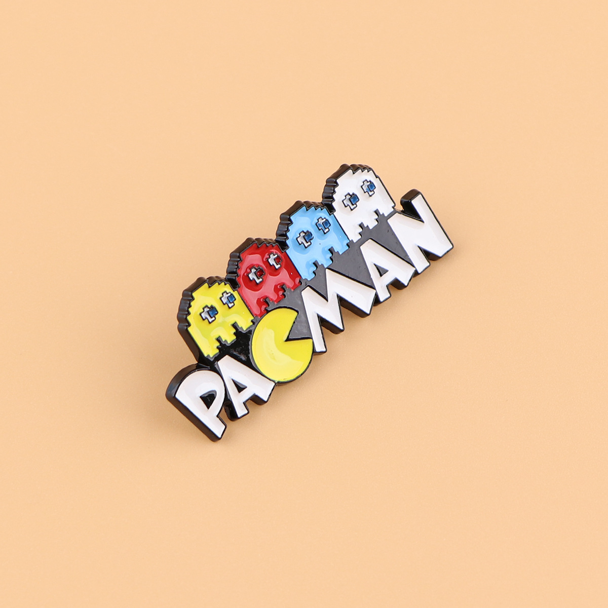 パックマンゲームブローチピンバッジ、クロスボーダー人気商品、 - Embroidery Icon のレビューと価格