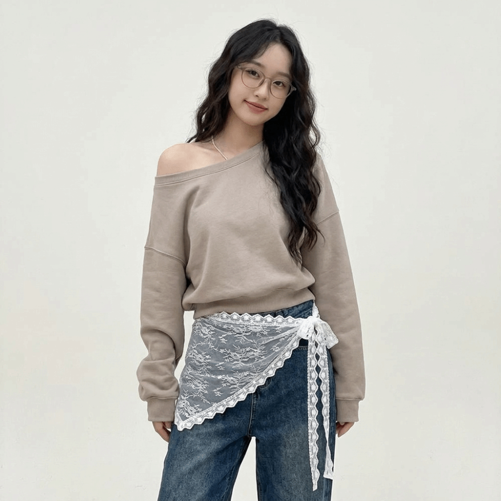 原宿 Y2K 三角エプロン 花刺繍 ウエストスカーフ 韓国風 - Embroidery Skirt のレビューと価格