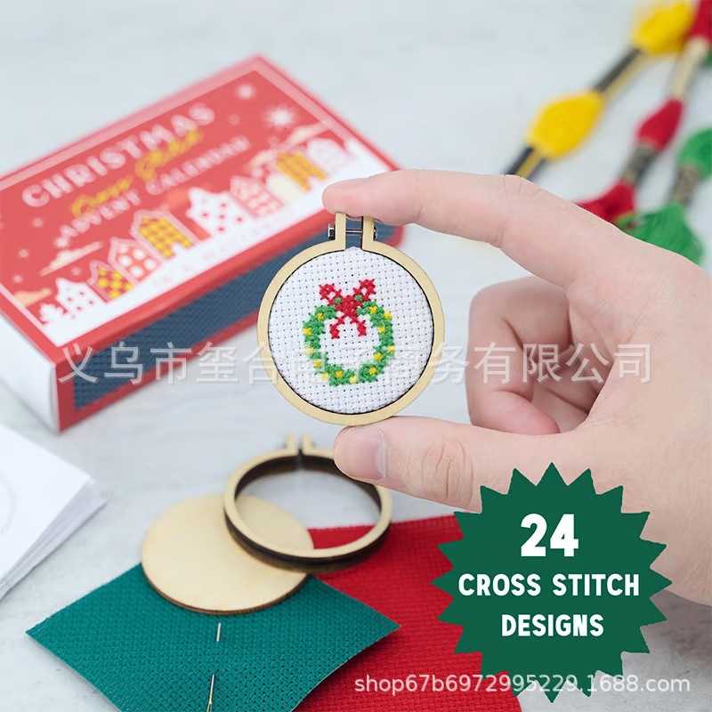 DIY クリスマスクロスステッチアドベントカレンダーキット刺 - Embroidery Xmas Kits のレビューと価格