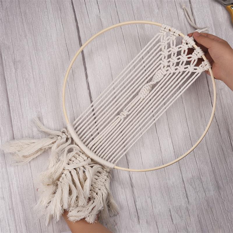 1/5個8-33センチメートル木製のdiy手作りキャッチャー - Embroidery Hooping のレビューと価格